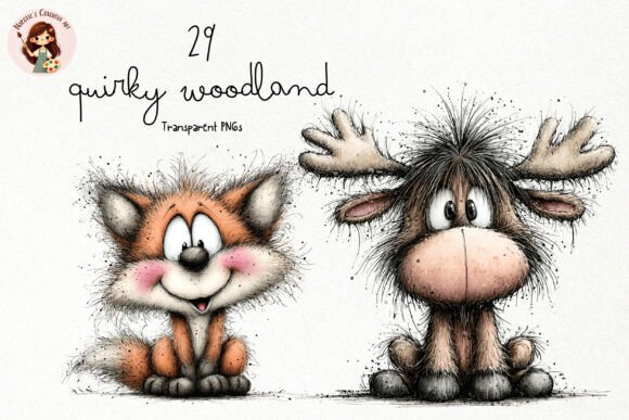 Download Quirky Woodland Animals PNG Clipart - Clipart Collection