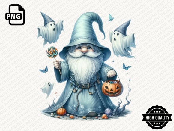Download Watercolor Halloween Gnome Clipart PNG - Clipart Collection