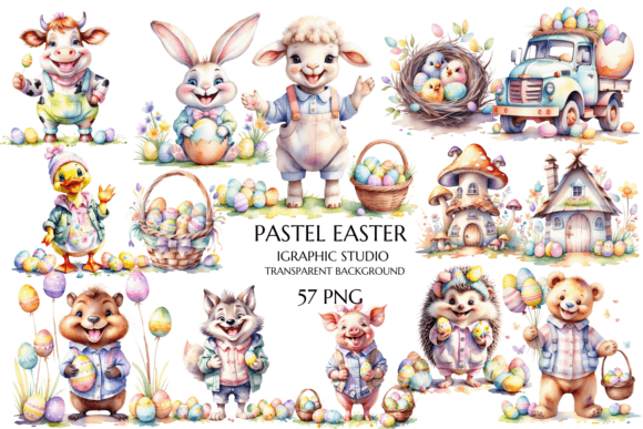 Download Pastel Easter Clipart - Clipart Collection