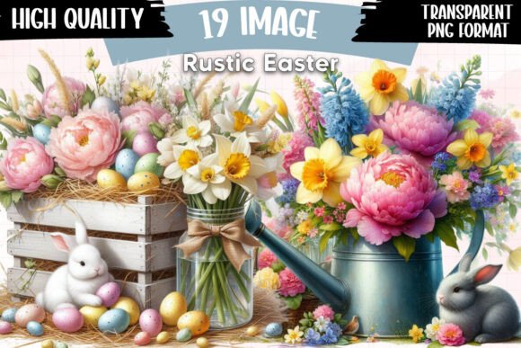 Download Rustic Easter Clipart Farmhouse Easter - Clipart Collection