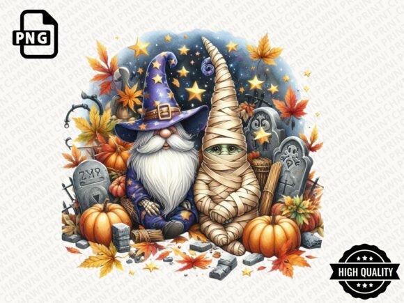 Download Watercolor Halloween Gnome Clipart PNG - Clipart Collection