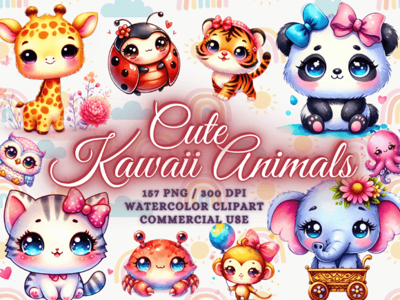 Download Kawaii Animals Clipart - Kawaii Clipart - Clipart Collection