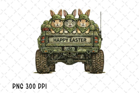 Download Camo Happy Easter Bunny Monster Truck - Happy easter Collection