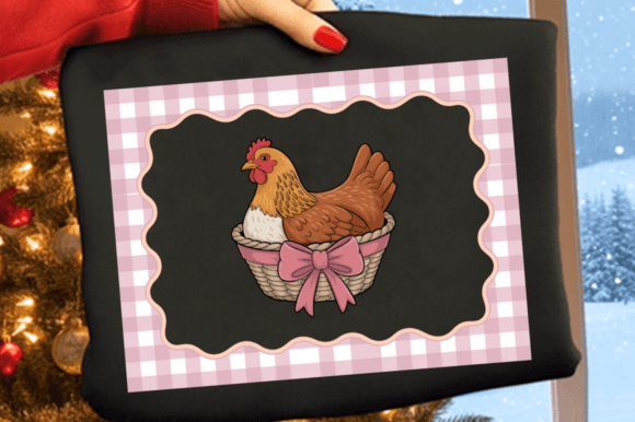 Download Printable Cottage Hen Easter Clipart PNG - Clipart Collection