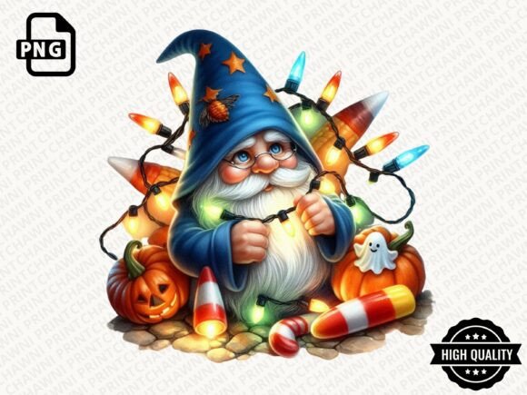 Download Watercolor Halloween Gnome Clipart PNG - Clipart Collection