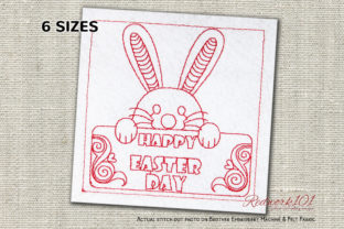 Download Happy Easter Day Redwork - Happy easter Collection