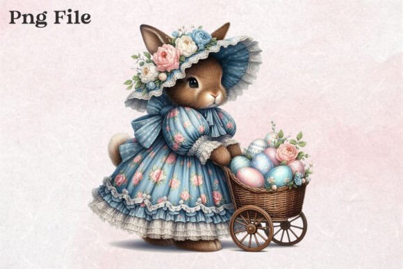Download Vintage Easter Clipart PNG - Clipart Collection