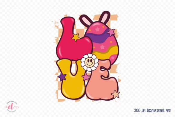 Download Love | Groovy Easter Sublimation Design - Groovy easter sublimation Collection