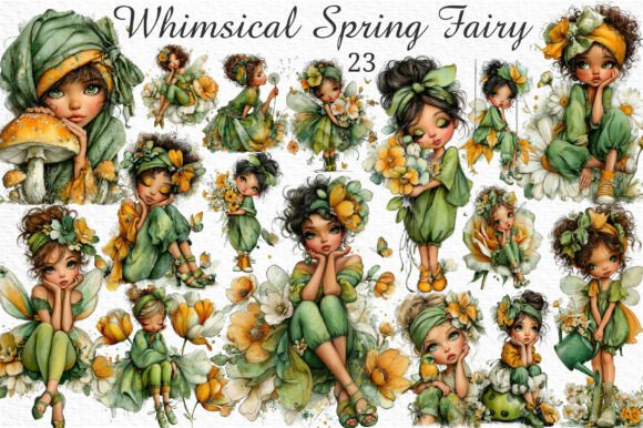 Download Whimsical Spring Fairy Clipart Png - Clipart Collection