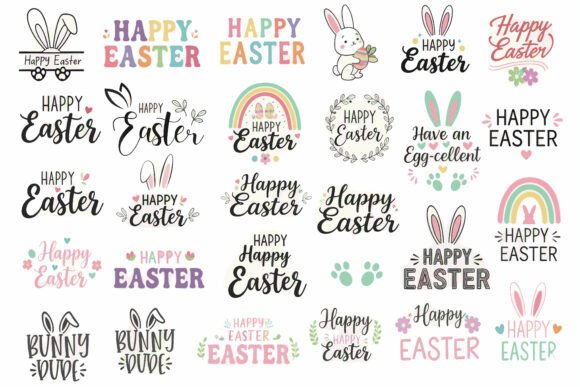 Download Happy Easter Cute Quotes Bundle - Happy easter Collection