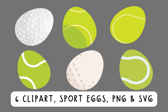 Download Golf and Tennis Easter Egg Clipart - Clipart Collection