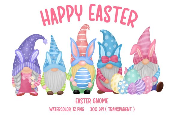 Download Gnome Easter Bundle Png Clipart - Clipart Collection