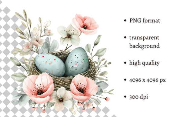 Download Watercolor Mint Easter Eggs Clipart - Clipart Collection