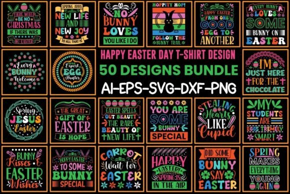 Download Happy Easter Day T-shirt  Designs Bundle - Happy easter Collection