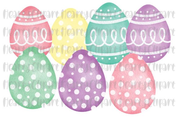 Download Watercolor Easter Eggs PNG Clipart - Clipart Collection