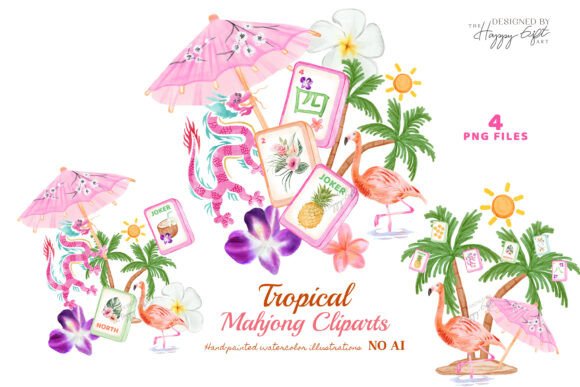 Download Tropical Mahjong Cliparts - Palm Spring - Clipart Collection