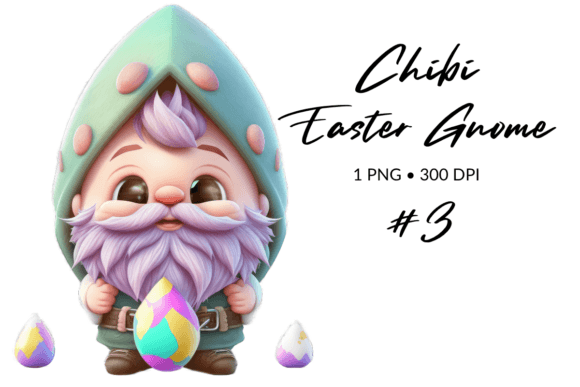 Download Happy Easter Chibi Gnome Illustration - Happy easter Collection