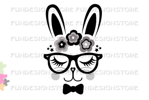 Download Cool Bunny Face Head Design,clipart,PNG - Clipart Collection