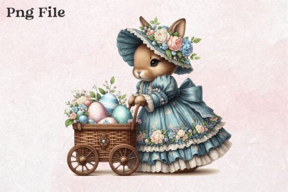 Download Vintage Easter Clipart PNG - Clipart Collection