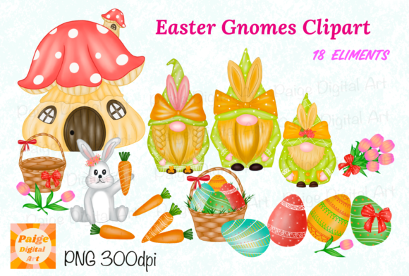 Download Easter Gnome Family Clipart - Clipart Collection