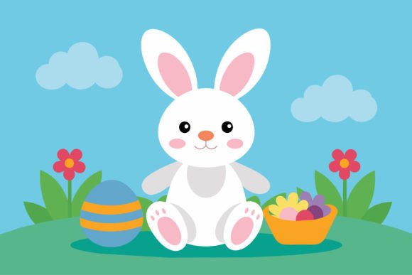 Download Easter Rabbit Nursery Clipart - Clipart Collection
