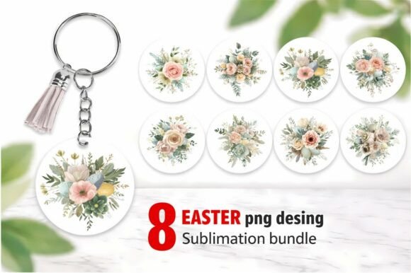 Download 8 Easter Floral Bouquet PNG Sublimation - Premium Resources