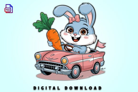 Download Pastel Easter Bunny Clipart Car PNG - Clipart Collection