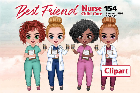 Download Nurse Coffee Chibi Clipart - Clipart Collection
