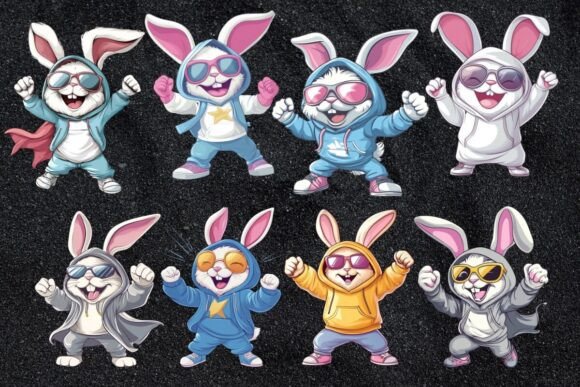 Download Hip Hop Bunny Easter Clipart - Clipart Collection