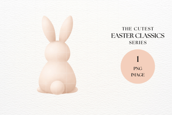 Download Classic Easter Bunny Back View Clipart - Clipart Collection