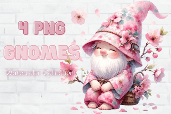 Download Spring Gnome Clipart, Watercolor Gnome - Clipart Collection