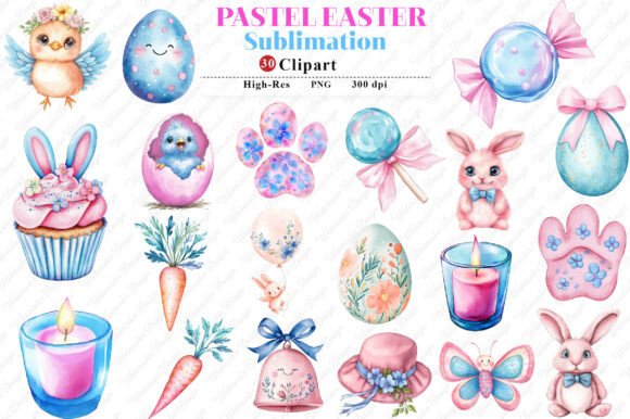 Download Pastel Easter Clipart - Clipart Collection