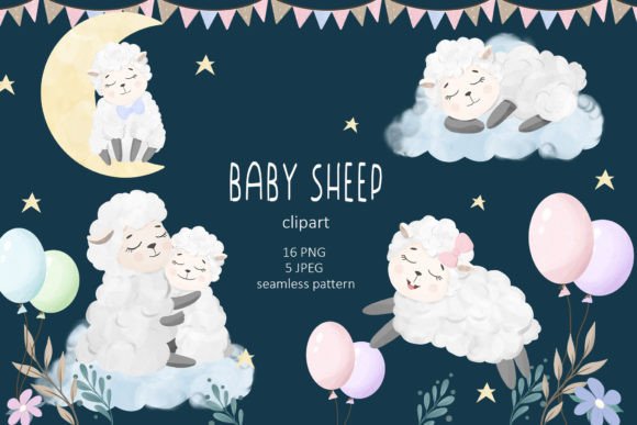 Download Cute Baby Sheep Clipart PNG, Baby Animal - Clipart Collection