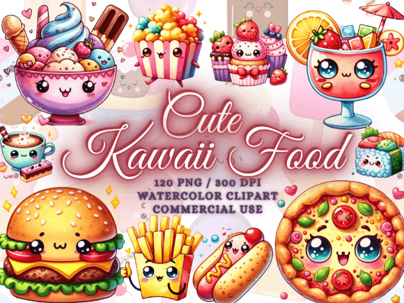 Download Kawaii Food Clipart - Kawaii Clipart Png - Clipart Collection