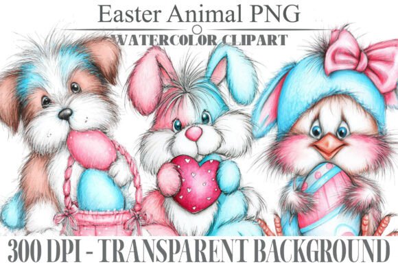 Download Whimsical Easter Animal Clipart Bundle - Clipart Collection