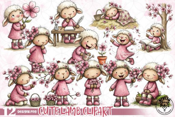 Download Cute Lamb Clipart PNG - Clipart Collection