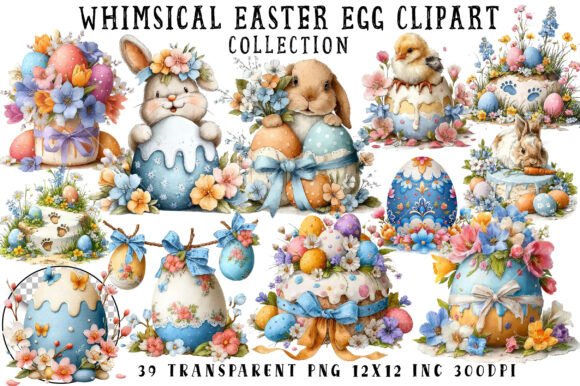Download Whimsical Easter Egg Clipart - Clipart Collection