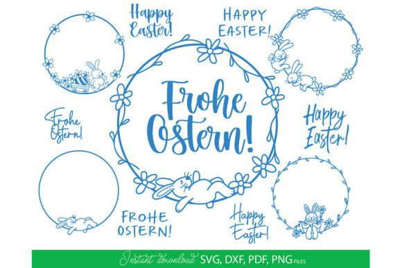 Download Easter Floral Bunny Wreath SVG PNG - Floral bunny Collection