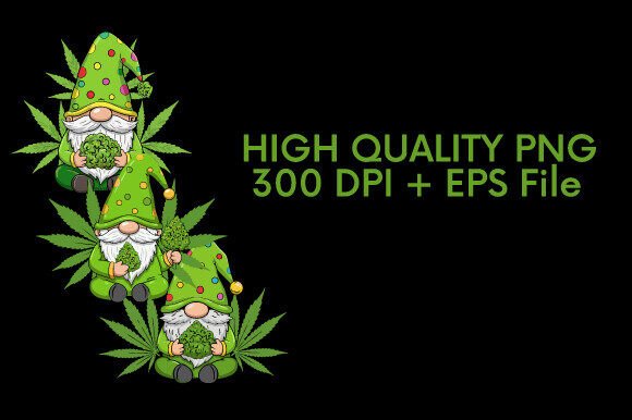 Download Cheerful Gnome Cannabis Clipart Bundle - Clipart Collection