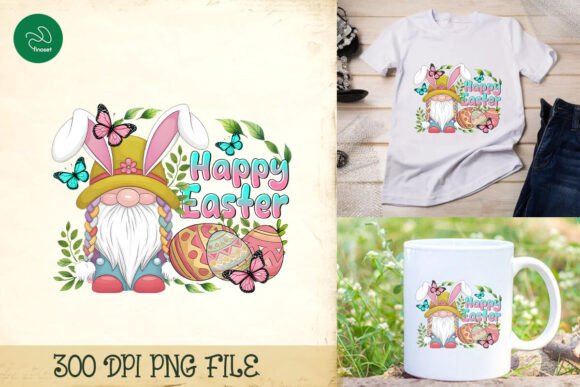 Download Happy Easter Bunny Gnome PNG - Happy easter Collection
