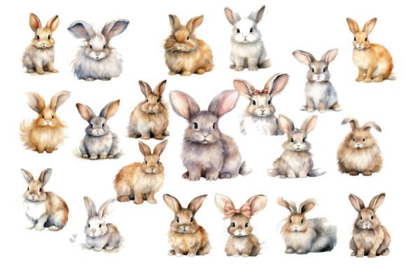 Download Fluffy Bunny Clipart Sublimation PNG - Clipart Collection