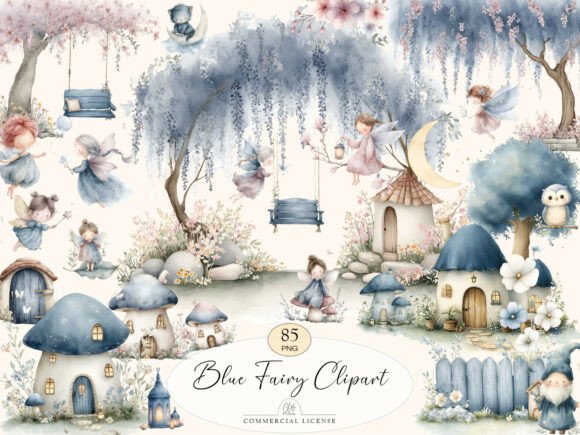 Download PNG Blue Fairy Clipart - Clipart Collection