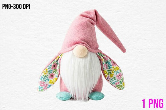 Download Pink Bunny Gnome PNG Clipart - Clipart Collection