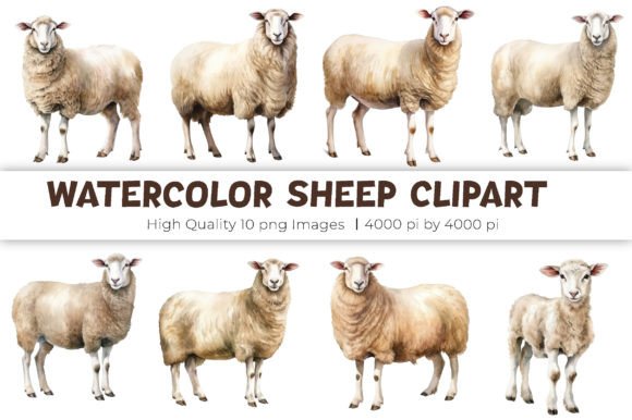 Download Watercolor Sheep Clipart - Clipart Collection