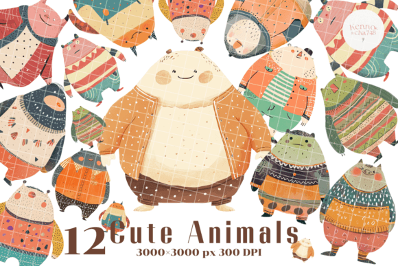 Download Cute Animal Clipart, Whimsical Creatures - Clipart Collection
