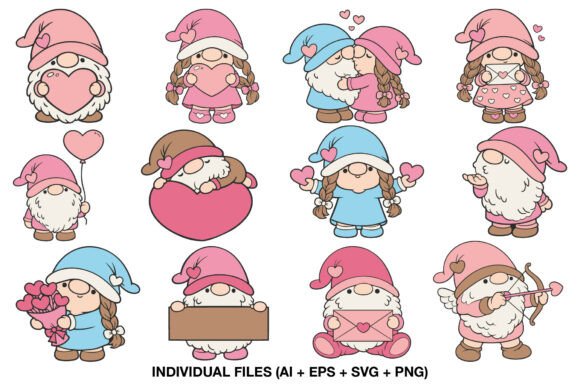Download Valentine Gnome Sticker Clipart - Clipart Collection