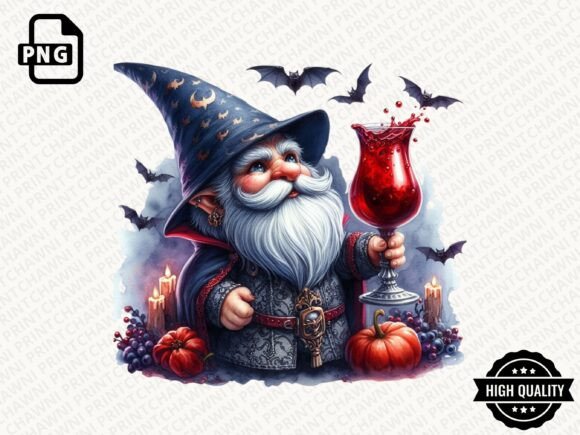 Download Watercolor Halloween Gnome Clipart PNG - Clipart Collection