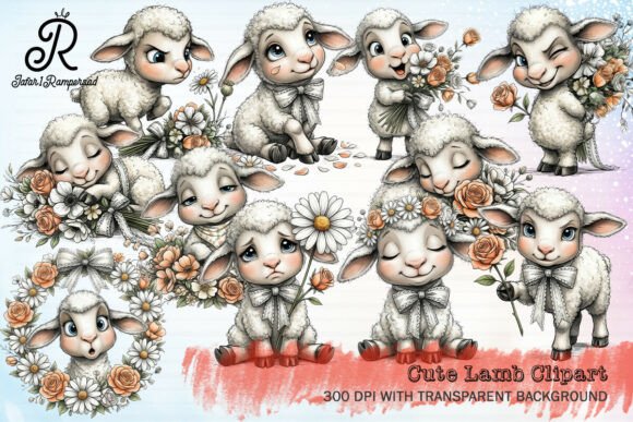 Download Cute Lamb Clipart - Clipart Collection
