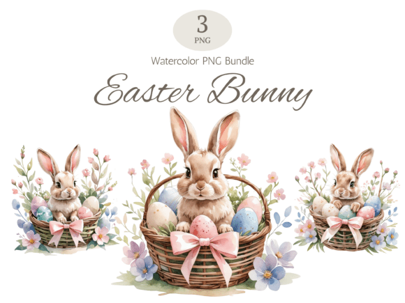 Download Easter Bunny PNG Bundle Clipart - Premium Resources