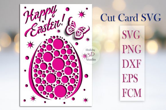 Download Happy Easter Card Template SVG - Happy easter Collection